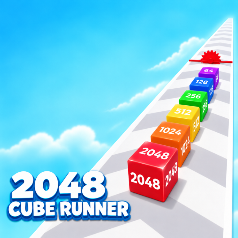 2048 Cube Runner: 3D Merge game preview