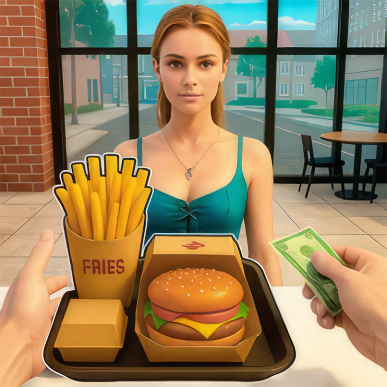 Burger Restaurant Simulator 3D game preview