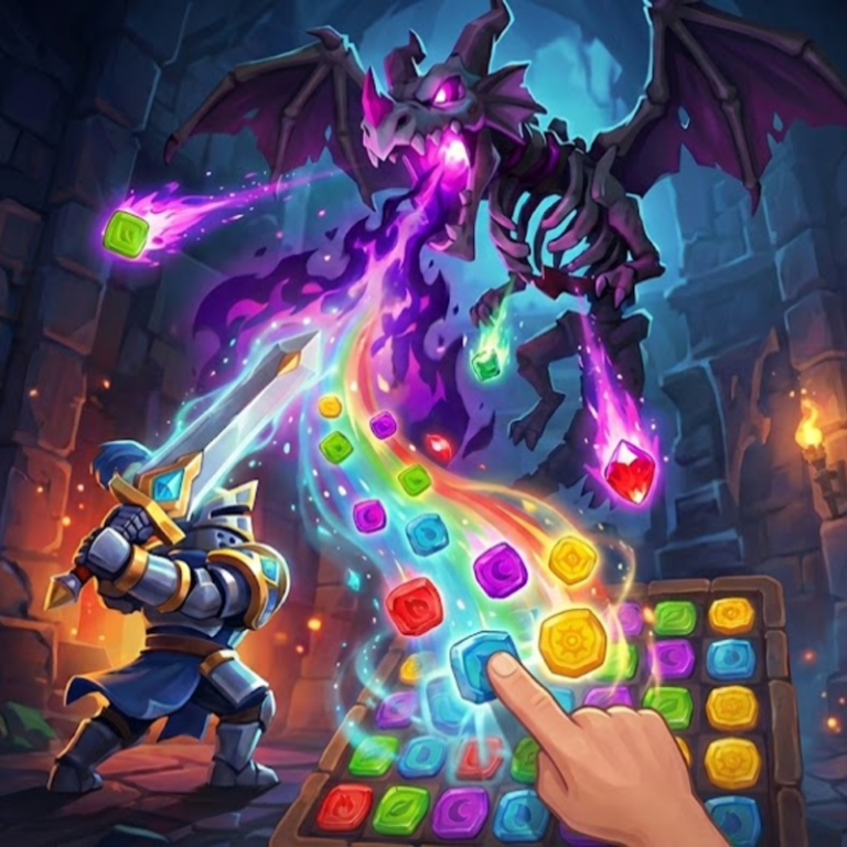 Heroes of the Dungeons: Match-3 RPG game preview