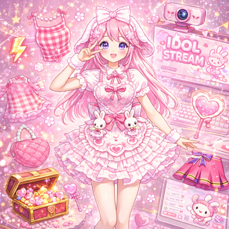 Idol Livestream: Doll Dress Up game preview