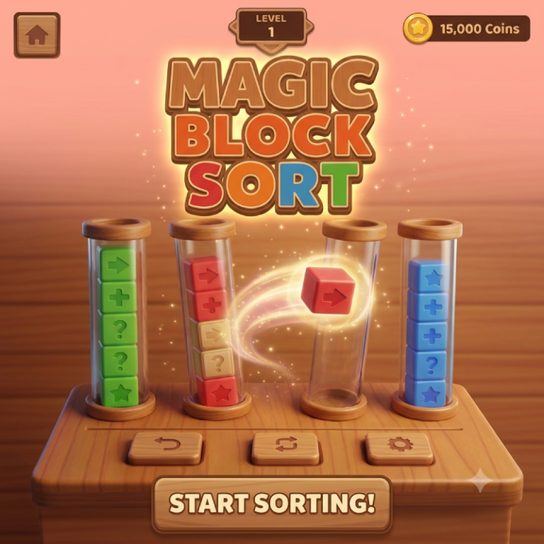 Magic Block Sort game preview