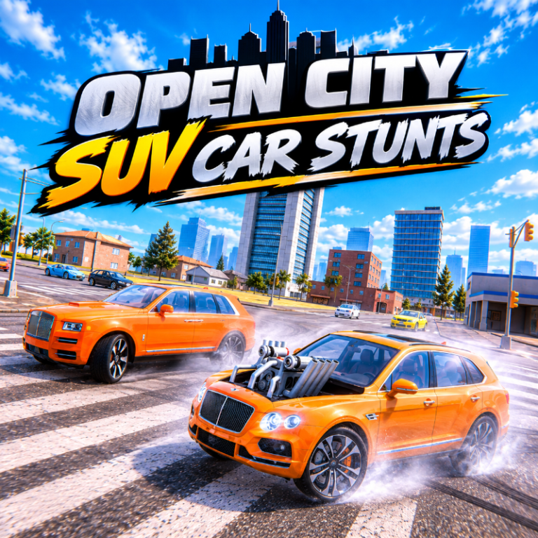 Open City SUV Car Stunts game preview