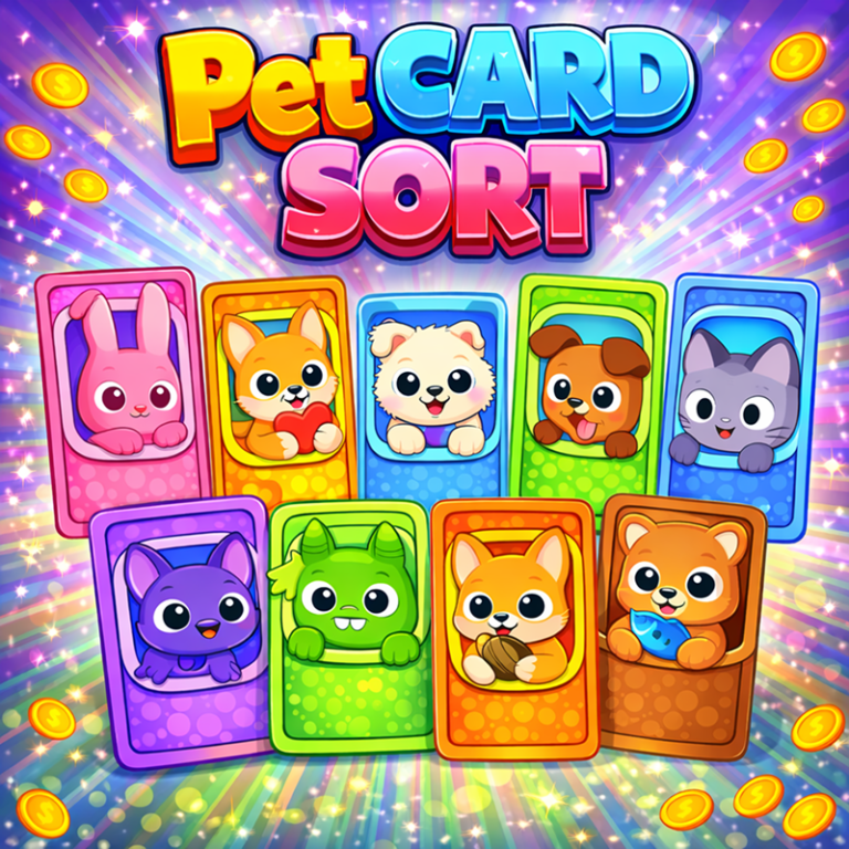 Pet Card Sort game preview