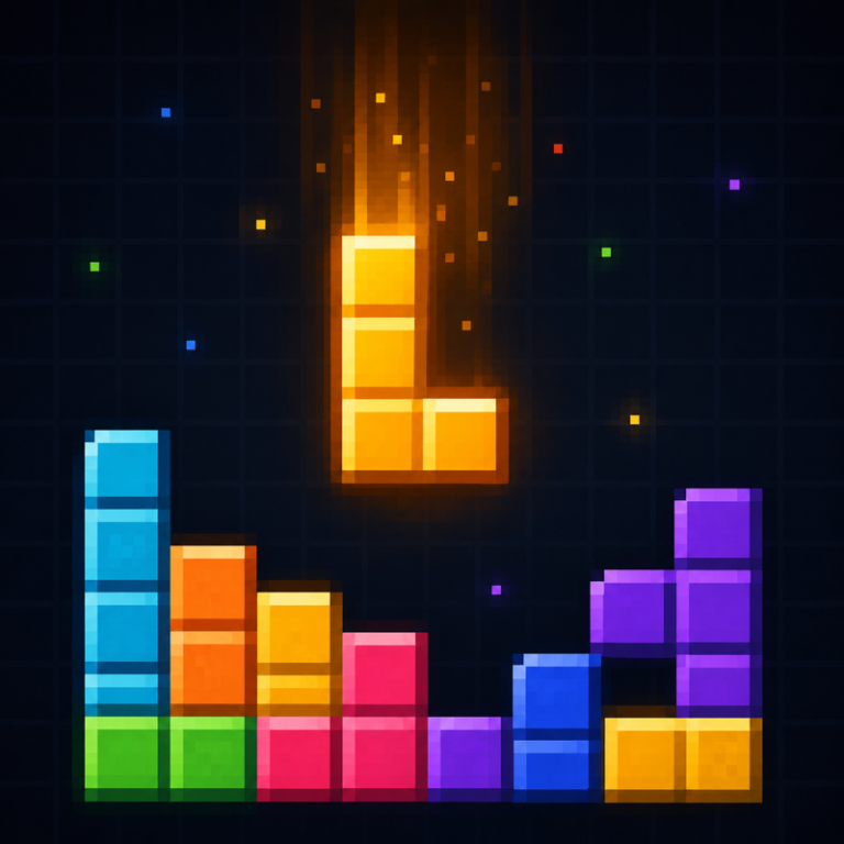 Pixel Tetris game preview