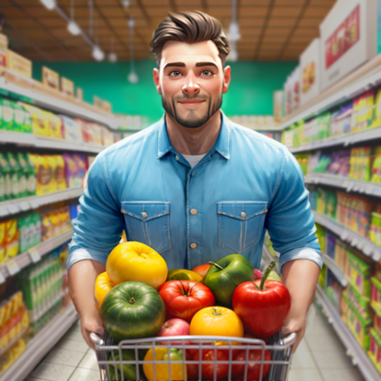 Shop Cashier Simulator 3D game preview