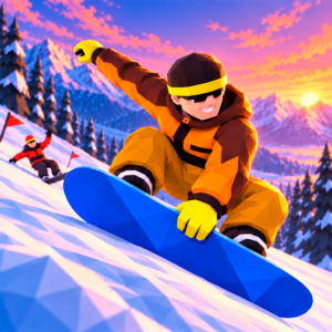 Snowboard Knockout Race Game: Learning spatial judgment Through Browser Games