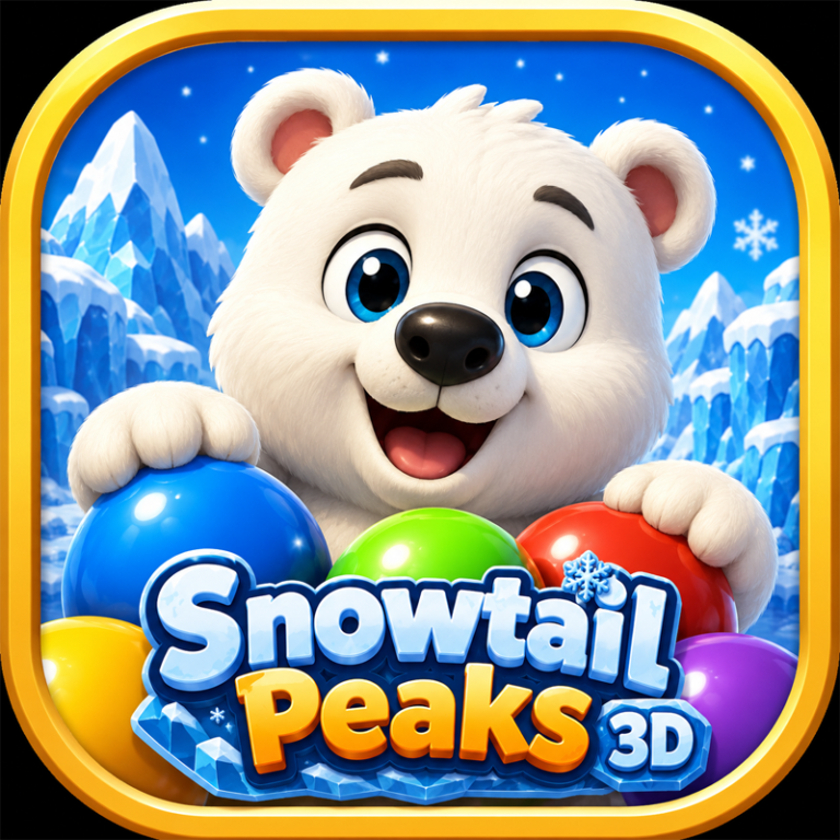 SnowTail Peaks: 3D bubble pop adventure game preview