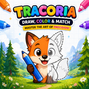 Tracoria: Draw, Color & Match